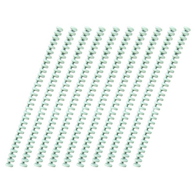 10 vnt., 30 skylių, apskritimai, žiedai, spiralės, A4 formato užrašų knygelės segtukai.