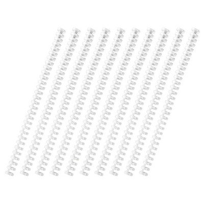 10 vnt., 30 skylių, apskritimai, žiedai, spiralės, A4 formato užrašų knygelės segtukai.