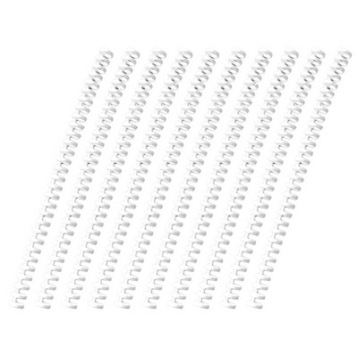 10 vnt., 30 skylių, apskritimai, žiedai, spiralės, A4 formato užrašų knygelės segtukai.