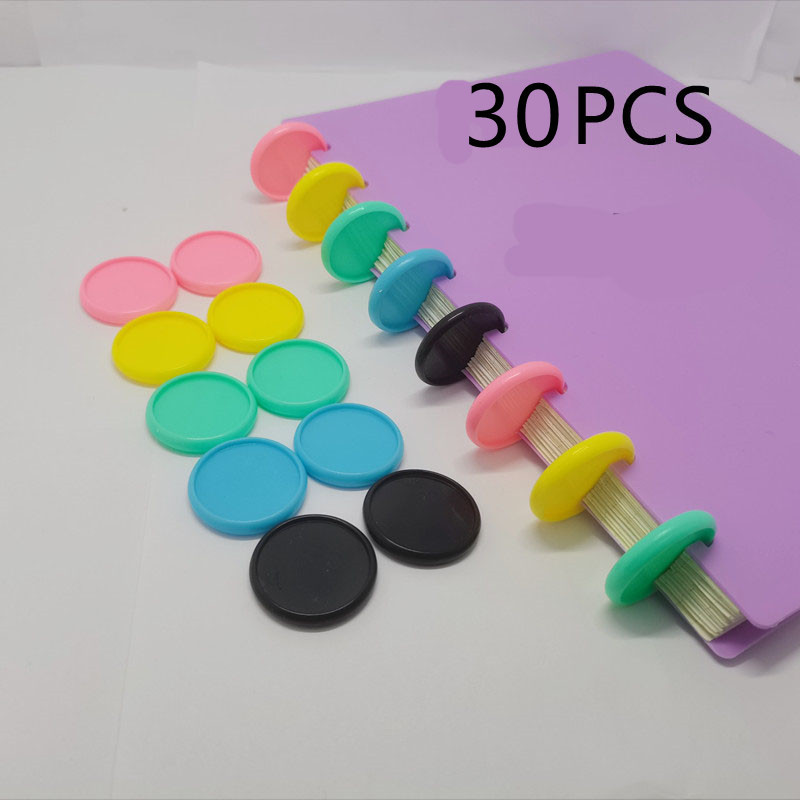 28MM30PCS novo ljepilo za uvezivanje prijenosnog računala s rupom u obliku gljive, plastični čvrsti prsten za uvezivanje, pribor za uvezivanje samostalnih listova