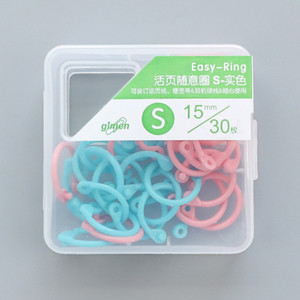 Kreativni plastični višenamjenski kružni prsten DIY albumi Obruči za uvez knjiga s slobodnim listovima Uredski uvez