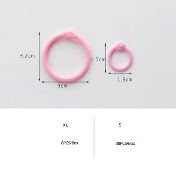 Творчески пластмасов многофункционален кръгъл пръстен Направи си сам Албуми Подвързия за книги с отпуснати листа Обръчи Консумативи за офис подвързия