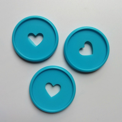 30 KOM 35 mm prsten za uvez u boji u obliku srca Rotacija od 360 stupnjeva DIY okrugli plastični prsten za uvez prsten za uvez