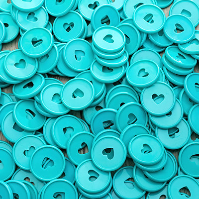 30 KOM 35 mm prsten za uvez u boji u obliku srca Rotacija od 360 stupnjeva DIY okrugli plastični prsten za uvez prsten za uvez