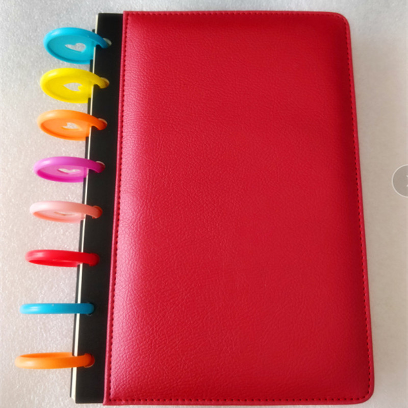 30 KOM 35 mm prsten za uvez u boji u obliku srca Rotacija od 360 stupnjeva DIY okrugli plastični prsten za uvez prsten za uvez