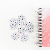 12 KOM 35 MM rupa u obliku gljive, kopča za uvezivanje, makaronska boja, ljubavna bilježnica, kopča za ručnu knjigu, plastični prstenovi za uvezivanje