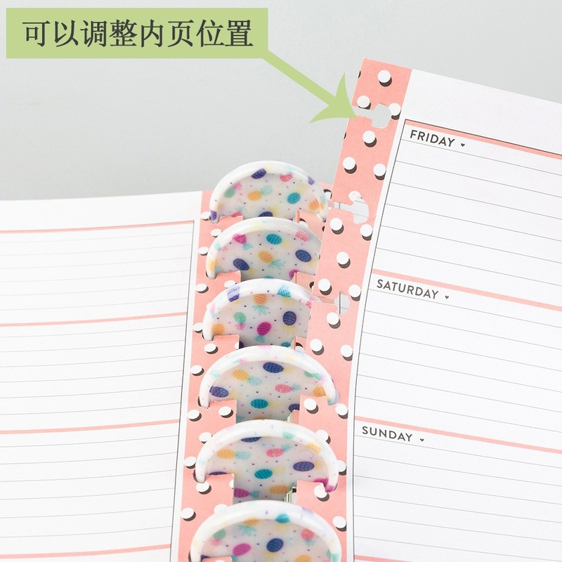 12 KOM 35 MM rupa u obliku gljive, kopča za uvezivanje, makaronska boja, ljubavna bilježnica, kopča za ručnu knjigu, plastični prstenovi za uvezivanje