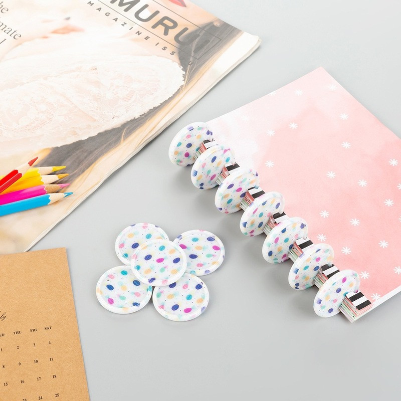12 KOM 35 MM rupa u obliku gljive, kopča za uvezivanje, makaronska boja, ljubavna bilježnica, kopča za ručnu knjigu, plastični prstenovi za uvezivanje