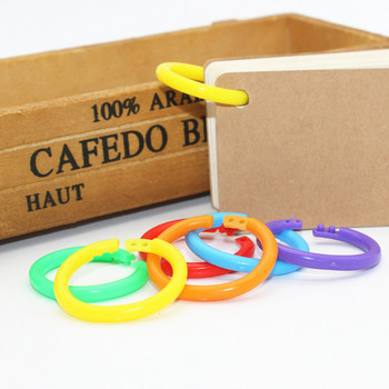 Βιβλίο Creative Color Multifunctional Binding Ring Δαχτυλίδι με κάρτα με χαλαρά φύλλα Σημειωματάριο Λεξιλόγιο τυχαίας πόρπης κάρτας Δαχτυλίδι ανοίγματος DIY