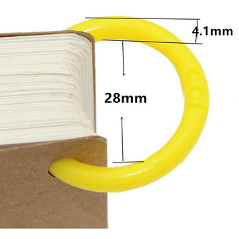 Творчески цветен многофункционален пръстен за подвързване Книга с пръстен с разхлабени листа Картичка Бележник Речник Случайна катарама за карти Направи си сам Пръстен за отваряне