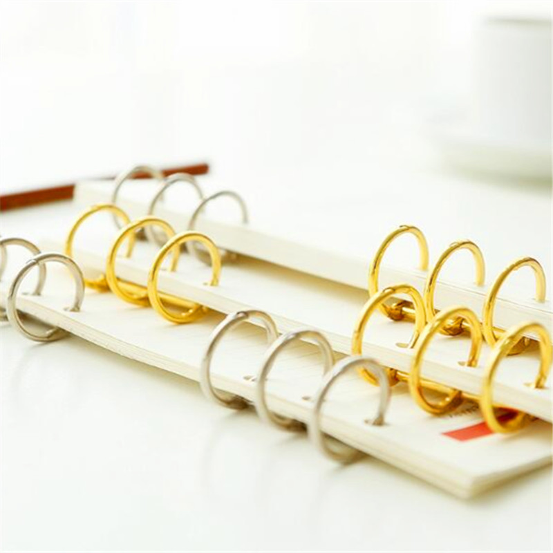 2Pcs/Lot Metalni album s 3 prstena za uvezivanje slobodnih listova DIY prstenovi za uvez knjiga A5 A6 A7 Uredski pribor za uvez