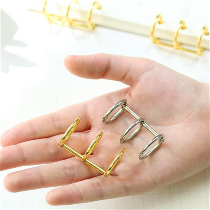 2Pcs/Lot Metalni album s 3 prstena za uvezivanje slobodnih listova DIY prstenovi za uvez knjiga A5 A6 A7 Uredski pribor za uvez