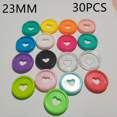 24MM30PCS prijenosno računalo ljubavni plastični prsten za uvezivanje labavi listovi gljiva rupa ljepilo planer za uvezivanje prsten registrator