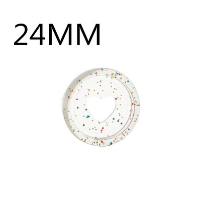24MM30PCS prijenosno računalo ljubavni plastični prsten za uvezivanje labavi listovi gljiva rupa ljepilo planer za uvezivanje prsten registrator