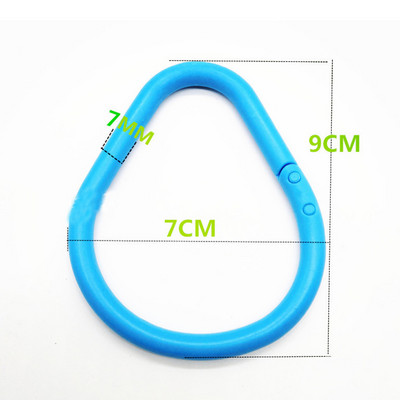 2KOM Dvostruka kopča Visoko čvrsti plastični prsten za otvaranje Kartica Prsten u boji Višenamjenski prsten s kopčom Labavi prsten za vezivanje kopče