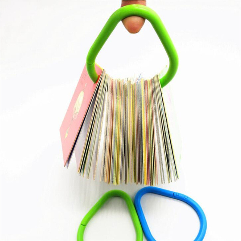 2KOM Dvostruka kopča Visoko čvrsti plastični prsten za otvaranje Kartica Prsten u boji Višenamjenski prsten s kopčom Labavi prsten za vezivanje kopče