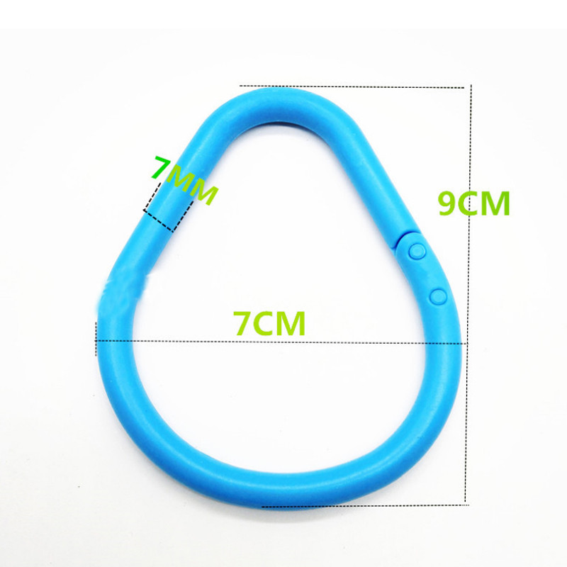 2KOM Dvostruka kopča Visoko čvrsti plastični prsten za otvaranje Kartica Prsten u boji Višenamjenski prsten s kopčom Labavi prsten za vezivanje kopče