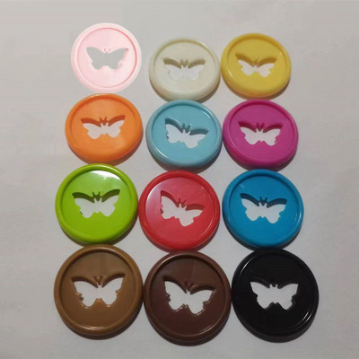 30PCS 26MM Boja gljiva rupa disk leptir uzorak disk uvez uredski slobodni listovi uvez prsten notepad registrator registrator CD kopča