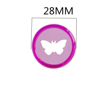 30PCS 26MM Boja gljiva rupa disk leptir uzorak disk uvez uredski slobodni listovi uvez prsten notepad registrator registrator CD kopča