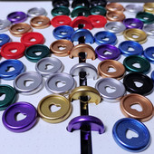 20PCS 23mm novi matirani plastični uvezi CD DIY gumbi na slobodnim listovima 360 stupnjeva rotirajući gumbi s rupom od gljive Matirani gumbi