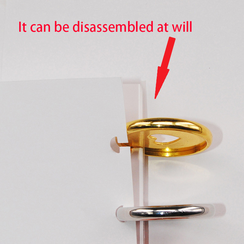 20 komada 35 mm Gljiva Bidning Kopča Planer Binder Diskovi Diskovi za uvezivanje gljiva Prsten za bilježnicu Dnevnik Uredski i školski pribor