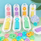 11 τεμ/κιβώτιο Δίσκος καρδιών με τρύπα μανιταριού Κουμπί σημειωματάριο Πλαστικοί δίσκοι βιβλιοδεσίας δαχτυλίδια πόρπης Δαχτυλίδια γραφείου και σχολείου