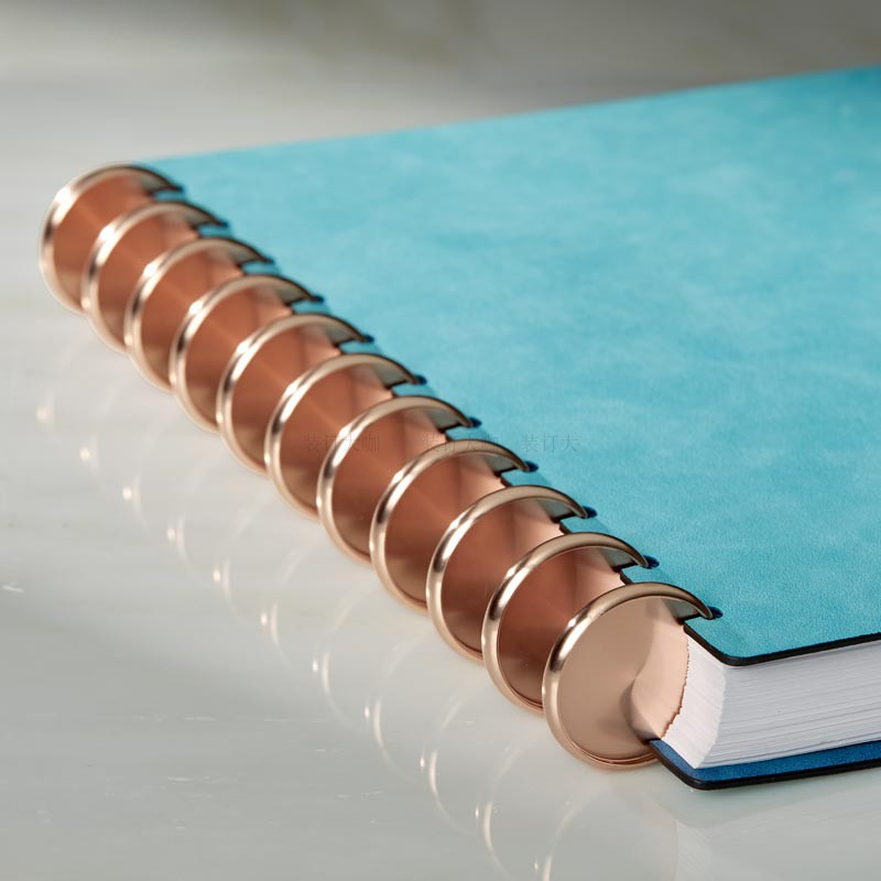 6db 38mm-es könyvkötési kellékek Alumínium kötőtárcsák Gombalyukas iratgyűjtő fém lemezkötözéssel laza levelű gyűrűs csattal