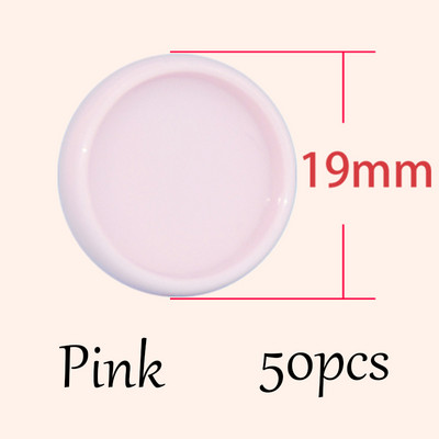 50 komada 19 mm čvrsti prstenovi s rupama u obliku gljive, vezivo, DIY diskovi, plastično vezivo, prstenovi za vezivanje od 360 stupnjeva sklopivi uredski materijal