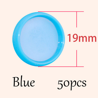 50 komada 19 mm čvrsti prstenovi s rupama u obliku gljive, vezivo, DIY diskovi, plastično vezivo, prstenovi za vezivanje od 360 stupnjeva sklopivi uredski materijal