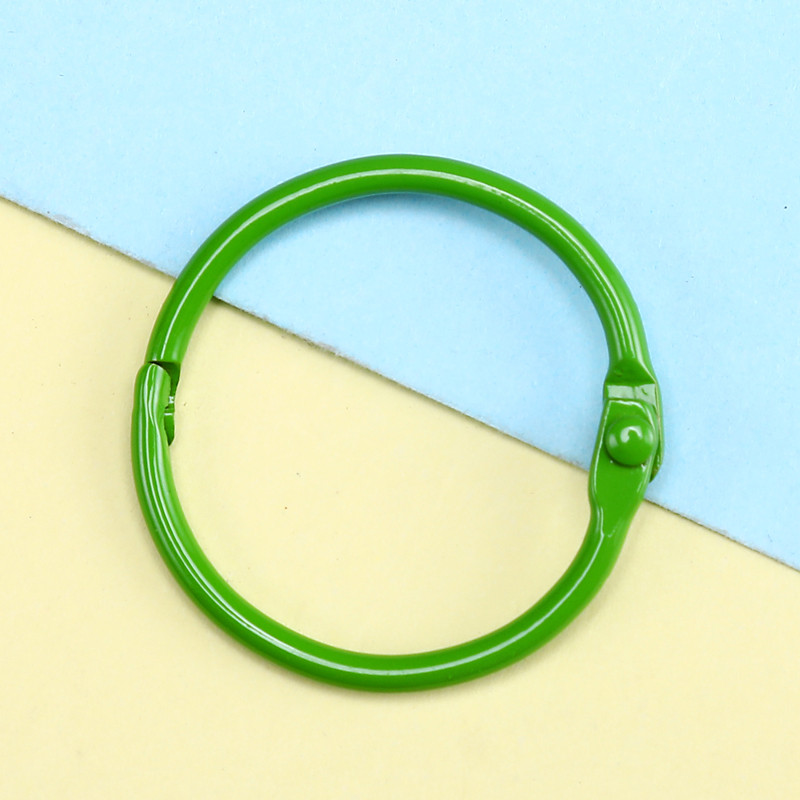 12 kom Metalni prstenovi za knjige 30 mm u boji Prsten za uvezivanje listova Obruči za knjige DIY albumi Obruč za školske rukotvorine Uredski uvez