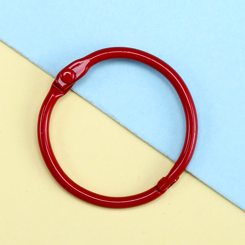 12 kom Metalni prstenovi za knjige 30 mm u boji Prsten za uvezivanje listova Obruči za knjige DIY albumi Obruč za školske rukotvorine Uredski uvez