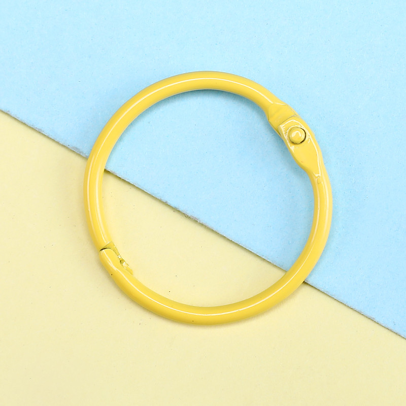 12 kom Metalni prstenovi za knjige 30 mm u boji Prsten za uvezivanje listova Obruči za knjige DIY albumi Obruč za školske rukotvorine Uredski uvez