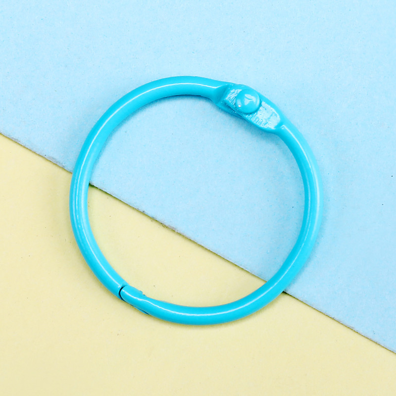 12 kom Metalni prstenovi za knjige 30 mm u boji Prsten za uvezivanje listova Obruči za knjige DIY albumi Obruč za školske rukotvorine Uredski uvez