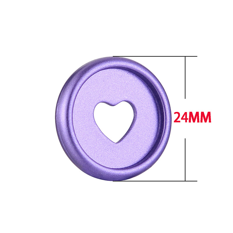 24 MM disk za uvezivanje s matiranom kopčom u obliku gljive i rupe u obliku srca. DIY kopča s labavim listovima, prsten za uvez za bilježnicu, plastični gumb, uredski materijal
