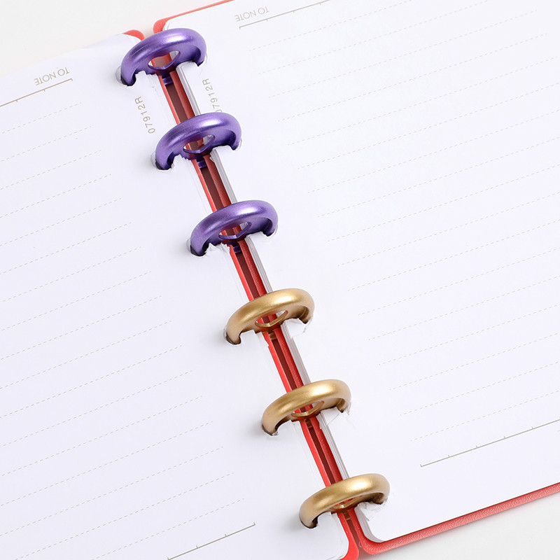 24 MM disk za uvezivanje s matiranom kopčom u obliku gljive i rupe u obliku srca. DIY kopča s labavim listovima, prsten za uvez za bilježnicu, plastični gumb, uredski materijal