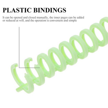 12Pcs Δέσιμο σημειωματάριων Spines Spiral Coils Notebook Spirals Comb Bindings