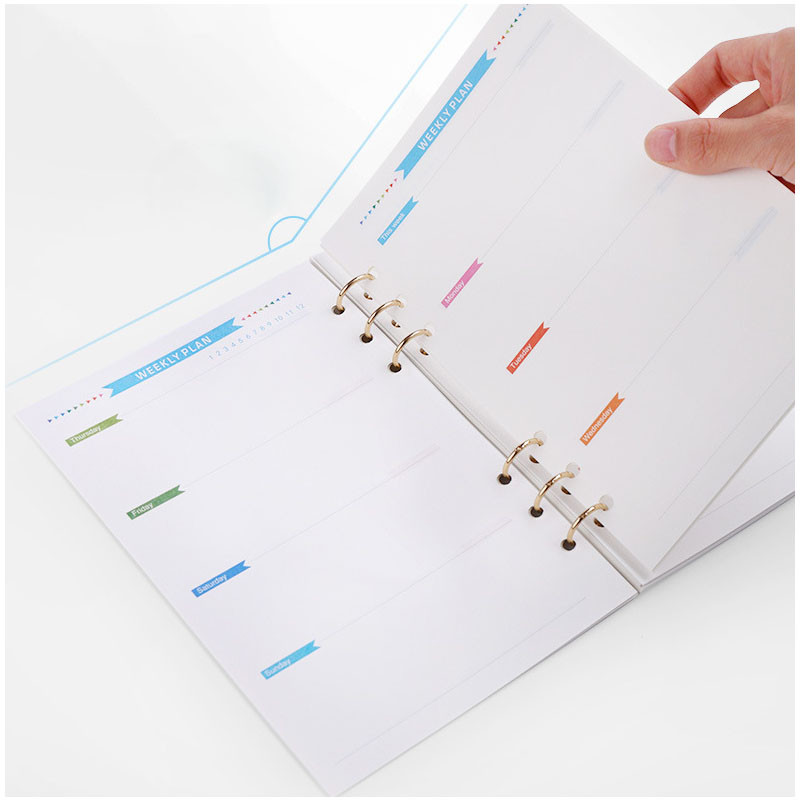 Επιμεταλλωμένο Χαλαρά Φύλλα Βιβλιοδετικό Βιβλίο Χρυσό Ασημί Μαύρο Δαχτυλίδι Δαχτυλίδι Δεσίματα Νικέλιο Επιτραπέζιο Ημερολόγιο Κύκλος 3 δαχτυλίδια για άλμπουμ κλειδιών καρτών