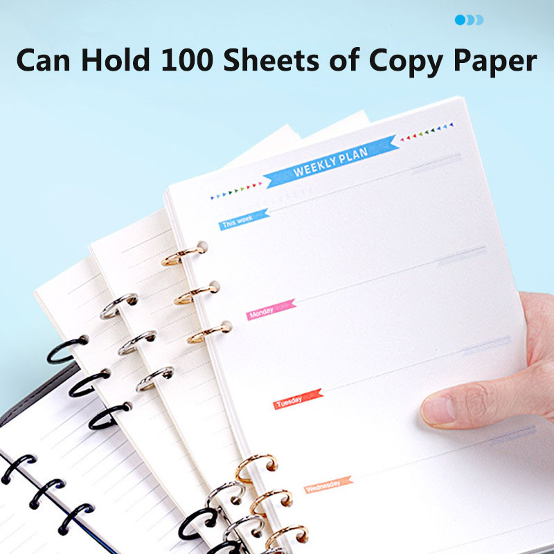 Επιμεταλλωμένο Χαλαρά Φύλλα Βιβλιοδετικό Βιβλίο Χρυσό Ασημί Μαύρο Δαχτυλίδι Δαχτυλίδι Δεσίματα Νικέλιο Επιτραπέζιο Ημερολόγιο Κύκλος 3 δαχτυλίδια για άλμπουμ κλειδιών καρτών