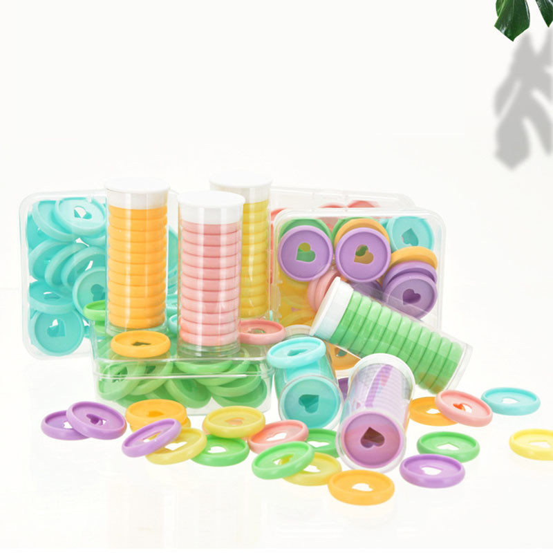 Plastični diskovi za uvezivanje u obliku srca od 24 mm za Discbound prijenosno računalo Gljiva tipa T Planer s rupama Prsten za uvez za albume