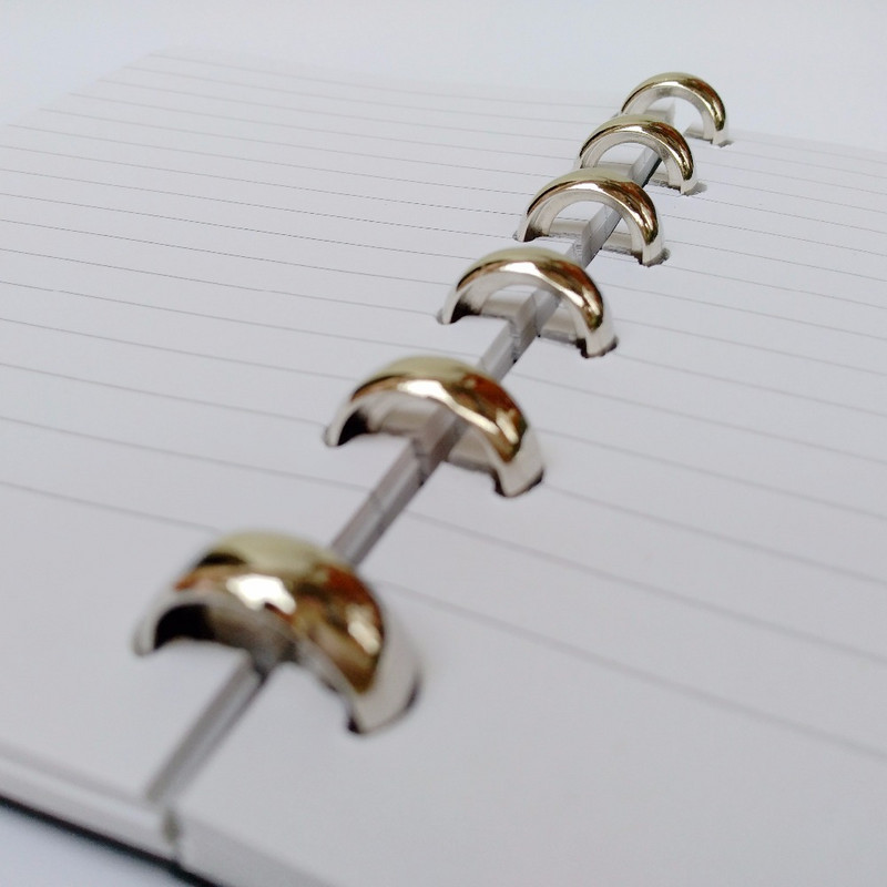 6PCS 18mm unutarnjeg promjera plastične labave listove za bilježnicu prsten za vezivanje prstena kopča album album spomenar zanatske fotografije alat za podijeljeno prstenje