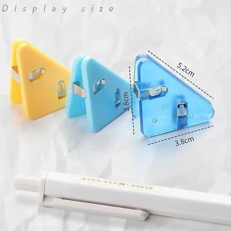 10db/tétel sarokkapcsok készlet átlátszó háromszög klip oldaltartó index bilincs adatteszt papír rendezett asztal szervező irodai iskola