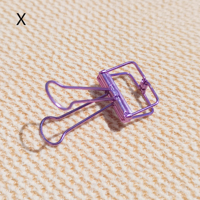 Kis irodai kellékek könyvcsipesz irodaszer mappa al-szín fém hosszú farok klip kötési klip retro fecskefarkú klip