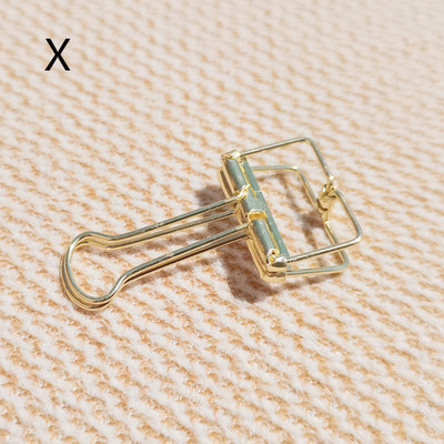 Kis irodai kellékek könyvcsipesz irodaszer mappa al-szín fém hosszú farok klip kötési klip retro fecskefarkú klip