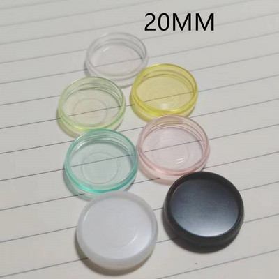 20PCS20MM Nova prozirna prstenasta kopča od pune plastike u boji želea, potrošni materijal za uvez diska s rupom od gljive.