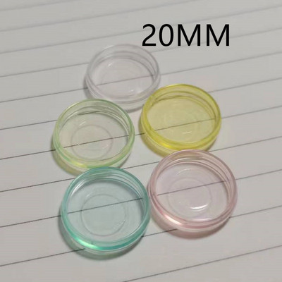 20PCS20MM Nova prozirna prstenasta kopča od pune plastike u boji želea, potrošni materijal za uvez diska s rupom od gljive.