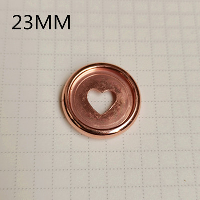 Galvaninis rišimo žiedas 30PCS23MM plastikinis grybų skylutė persikų širdelės mygtukų priedai įrišimo palaidų lapų saga