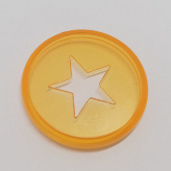 20PCS30MM прозрачен желеобразен цвят петолъчка звезда модел пластмасова катарама за подвързване, консумативи за подвързване на свободни листа