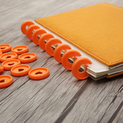 20 tk 24 mm köitepandlaga meisterdage sülearvuti värviline köitmisrõngas 360 kraadi pöörlev lahtiste lehtedega nööpnööbiga õppe kontoriköitmistarbed