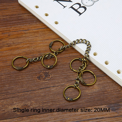 Retro metalni uvez za knjige sa šarkama za albume, isječci za albume, DIY foto aktivnosti, zvonasti lančić za uvez, dopisnice