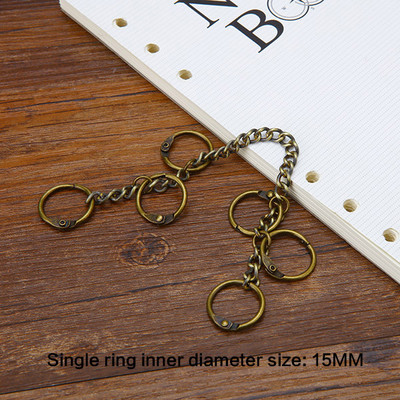 Retro metalni uvez za knjige sa šarkama za albume, isječci za albume, DIY foto aktivnosti, zvonasti lančić za uvez, dopisnice